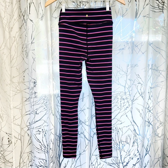 Spiritual Gangster black pink purple watermelon stripe the essential leggings - Picture 3 of 10